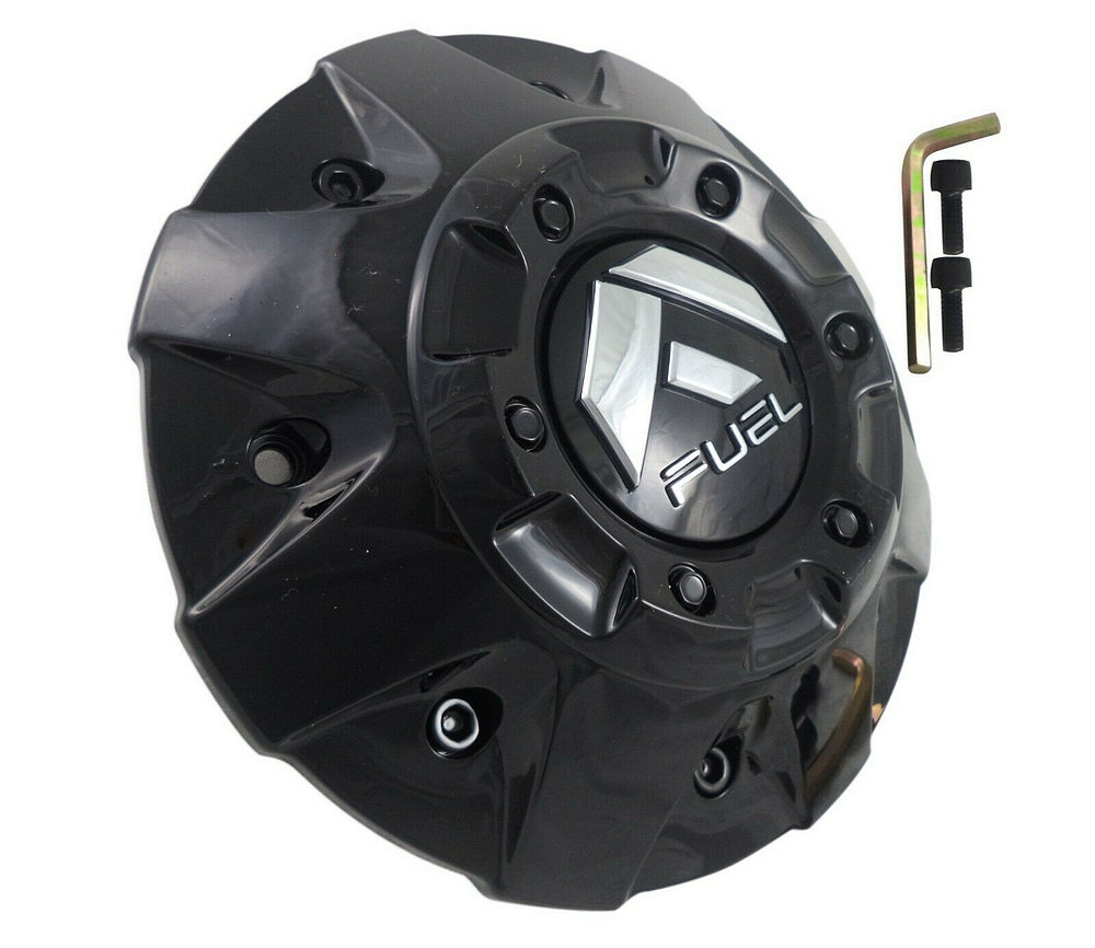 Fuel 1PC FUEL FLAT BTM GL-Black Center Cap Black RIVETS 5/6L - 1002-50GBR product image