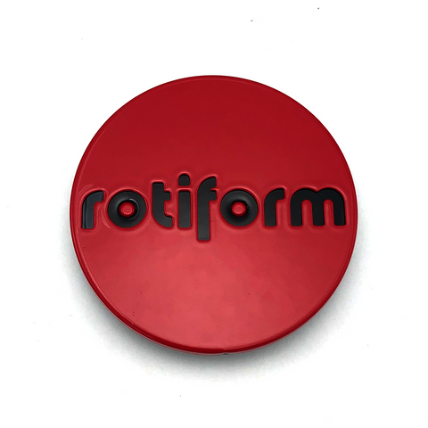 ROTIFORM 2.36"SNAP IN Center Cap-Red W/Black LOGO - 1003-40RB product image