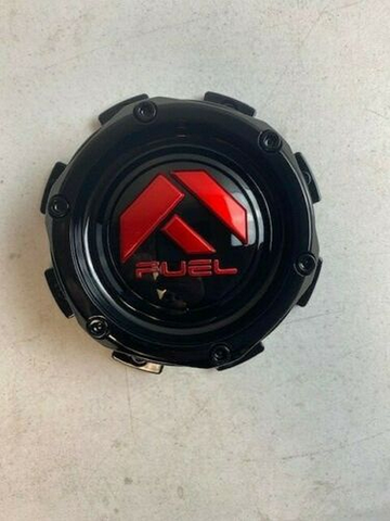 Fuel 1PC FC Center Cap BOLT-ON (Gloss Black/RD) 8X6.5/170 (1.72) - 1004-08GBQ product image