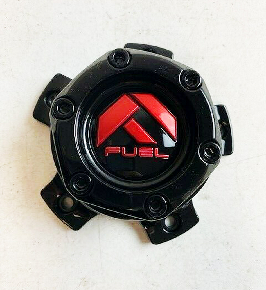 Fuel 1PC FC Center Cap BOLT-ON (Gloss Black/RD) - 5X4.5/5 - 1004-44GBQ product image