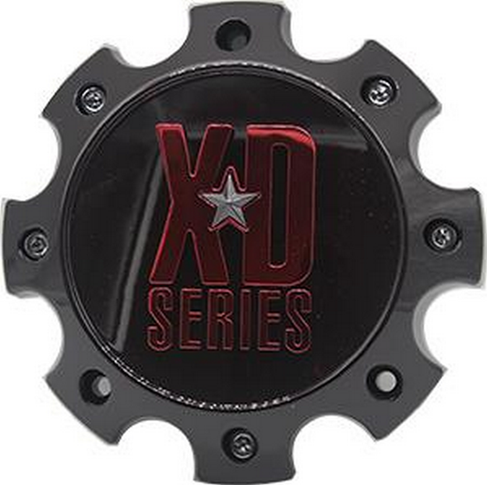 XD Center Cap 8 LUG SG-Black W/ Red TINT CC - 1079L170SGB-H42RC product image