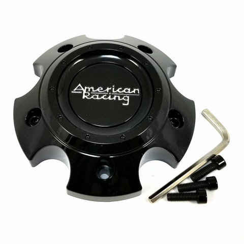 American Racing AR Center Cap BOLT-ON (Gloss Black/SL/BK) - 5X5 - 1529S01 product image