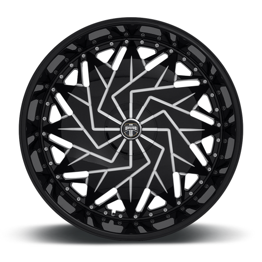 DUB 1PC DUB DAZR Center Cap-GLOSS Black MIL - 38330-15NBL product image