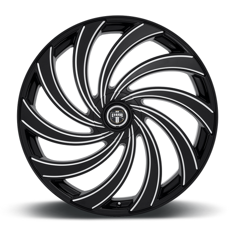 DUB 1PC DUB DELISH Center Cap-FRONT-GLOSS Black MIL - 38340-16NBL product image