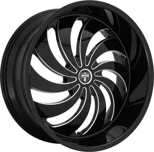DUB 1PC DUB COJONES Center Cap-GLOSS Black MIL - 38360-15NBL product image