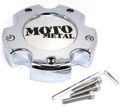 Moto Metal Moto Center Cap Chrome 5X5.5 - NEW LOGO - 845L1451R product image