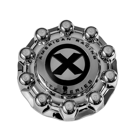 ATX FULL FRONT SNAP ON Center Cap COVER Chrome - AO1900401 product image