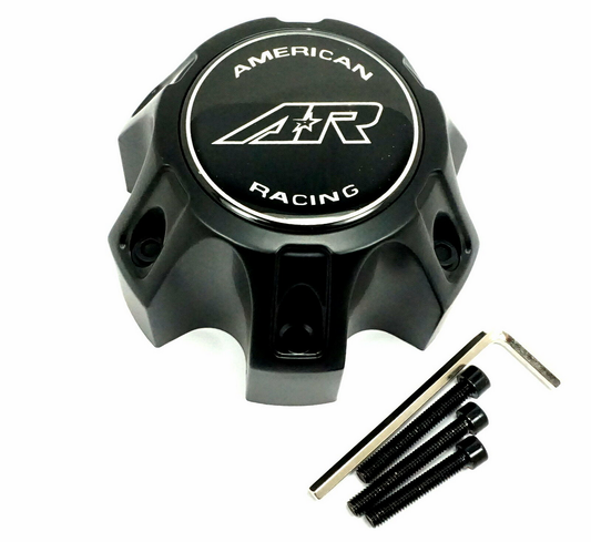 American Racing AR Center Cap 6X4.5 SATIN Black - CARA1216SB product image