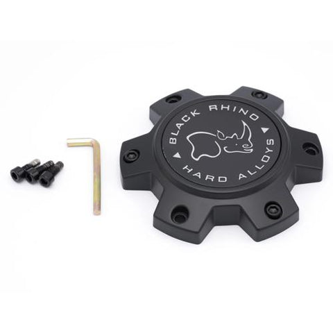 Black Rhino Hard Alloys Center Cap BR 6/135/140 FLAT MATTE Black (M873) - CCBR613540MBFLAT product image