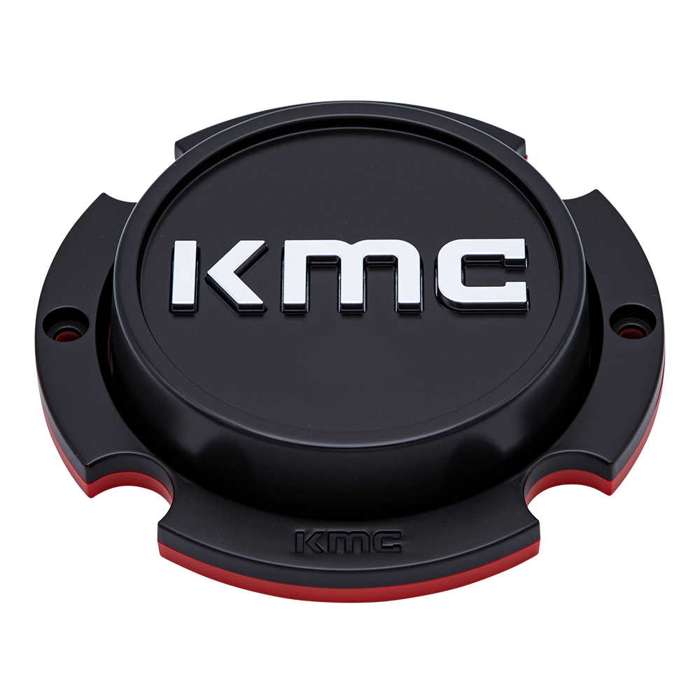 KMC Powersports KS Center Cap BOLT-ON (Satin Black/Chrome) - 4X156 ET10 - KS1CAP44-SB10 product image