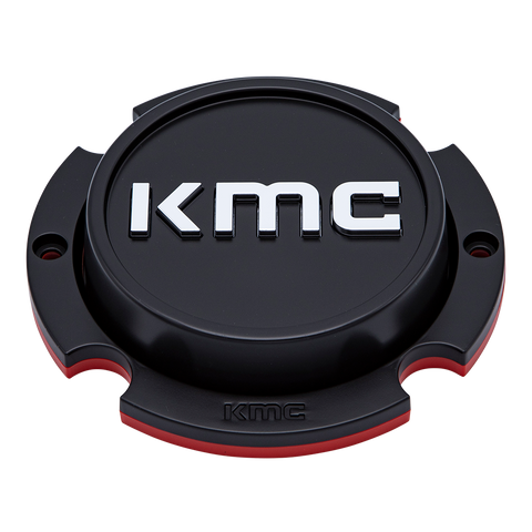 KMC Powersports KS Center Cap BOLT-ON (Satin Black/Chrome) - 4X156 ET10 - KS1CAP44-SB10 product image