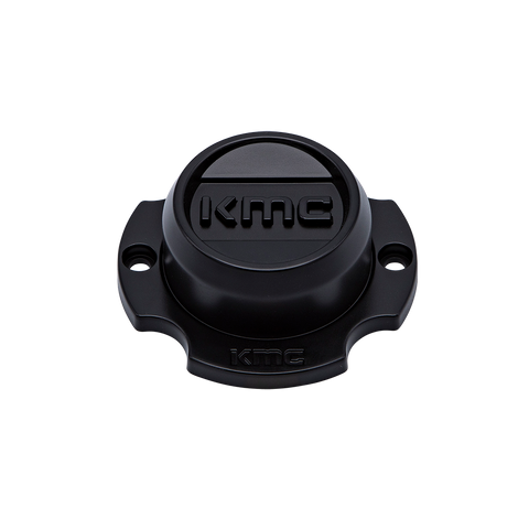 KMC Powersports KS Center Cap BOLT-ON (Satin Black/Gloss Black/Satin Black) - 14" 4X110 - KS2CAP141540-SB product image