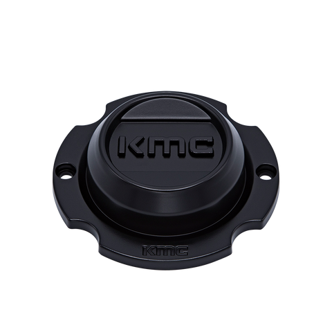 KMC Powersports KS Center Cap BOLT-ON (Satin Black/Gloss Black/Satin Black) - 14" 4X137 - KS2CAP141548-SB product image
