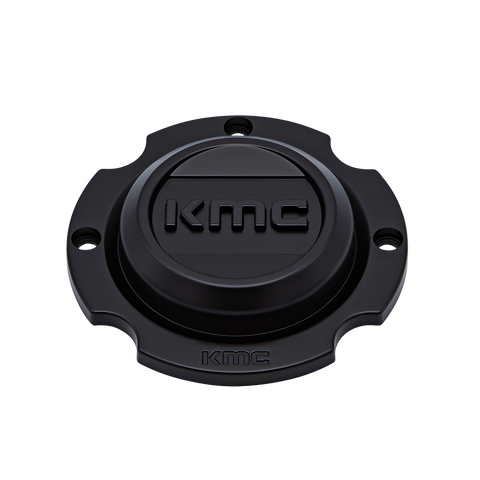 KMC Powersports KS Center Cap BOLT-ON (Satin Black/Gloss Black/Satin Black) - 15" 4X137 - KS2CAP1548-SB38 product image