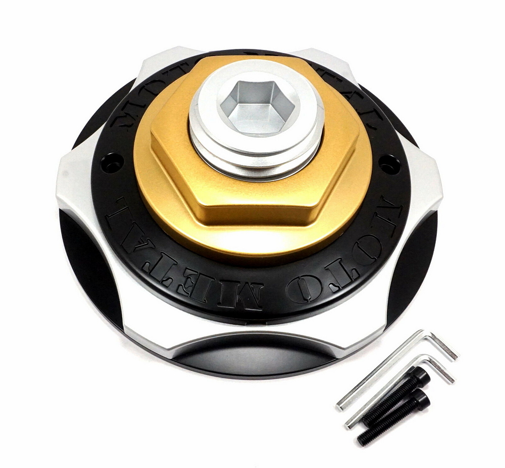Moto Metal Moto MO977 (Black/Silver/Black/GLD/Silver) Center Cap - M-1016SB product image