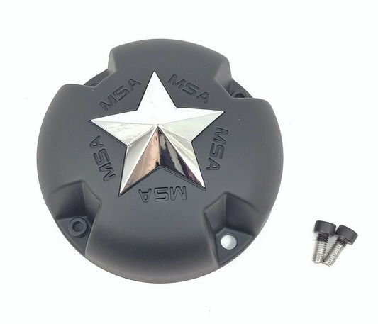 MSA Offroad Wheels MSA STAR Center Cap - BOLTON Chrome STAR - Gray - MSA-CAP-G product image