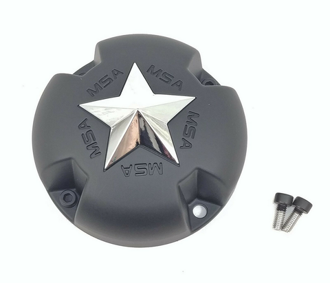 MSA Offroad Wheels MSA STAR Center Cap - BOLTON Chrome STAR - Gray - MSA-CAP-G product image