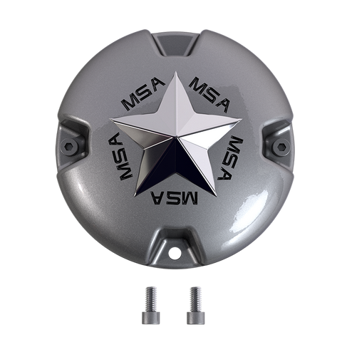 MSA Offroad Wheels MSA STAR Center Cap - BOLTON Chrome STAR - SILVER - MSA-CAP product image