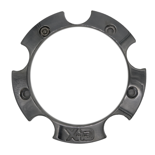 XD LARGE 5 LUG Aluminum BASE Piece Polished LOGO 2 Center Cap - XD1455BASE2-POL product image