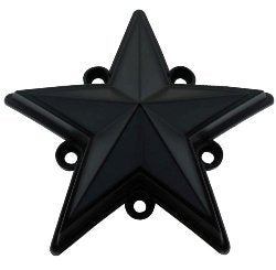 XD Series by KMC Wheels XDSTAR-MB-PK BLACK XD SERIES COLORED REPLACEMENT STAR FOR ROCKSTAR CAPS (5 PACK) - The Center Cap Store