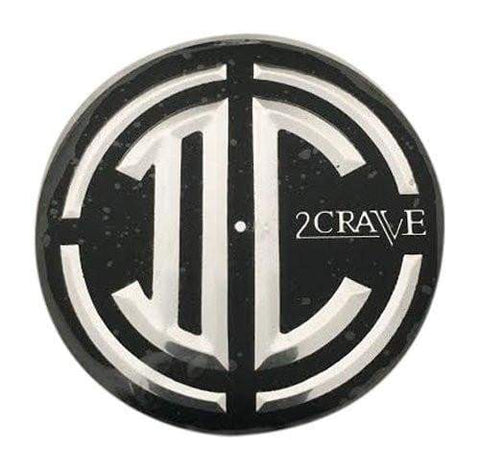 2 Crave Wheels 2 1/8" Replacement Black Center Cap Sticker - The Center Cap Store