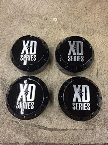 4 NEW KMC XD GLOSS BLACK CENTER CAPS 8 LUG 5.15 464K1312GB 464k1312 464K131-2 - The Center Cap Store