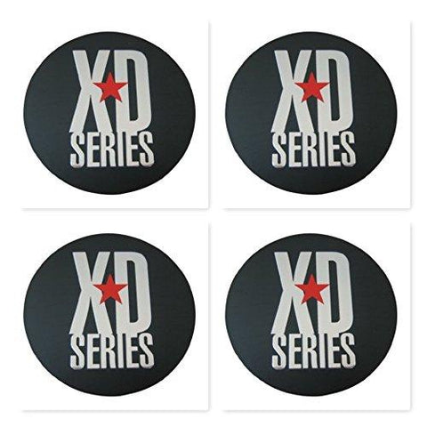 4 Pack KMC XD Monster 778 BLACK CAP REPLACEMENT STICKER - The Center Cap Store