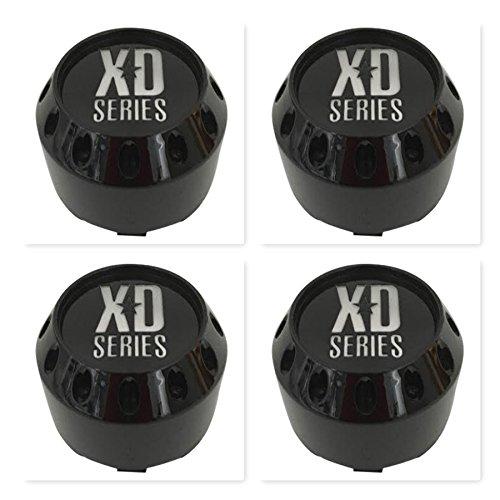 4 Pack KMC XD Series 464K98GB LG1405-22 Gloss Black Center Cap - The Center Cap Store