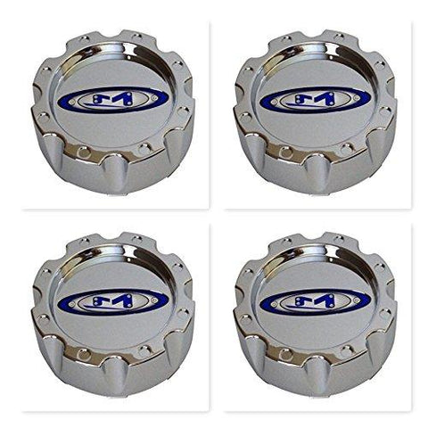 4 Pack Moto Metal 950 951 953 Chrome Wheel Center Cap 353K133 8 Lug Short - The Center Cap Store