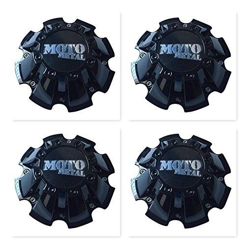 4 Pack Moto Metal CAP M-793 M793BK01 Black Wheel Center Cap - The Center Cap Store