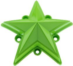 XDSTAR-GN-PK GREEN XD SERIES COLORED REPLACEMENT STAR FOR ROCKSTAR CAPS (5 PACK)