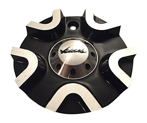 Veloche Wheels C10565M MC565N301 Black and Machined Center Cap - The Center Cap Store