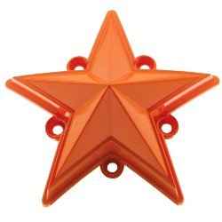 XD Series by KMC Wheels XDSTAR-OR-PK ORANGE XD SERIES COLORED REPLACEMENT STAR FOR ROCKSTAR CAPS (5 PACK)