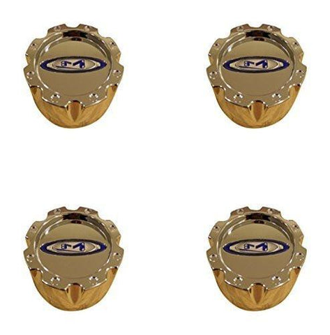 Moto Metal Chrome Tall 8-Lug Wheel Center Cap With Screws - Fits 845L172R, 845L172