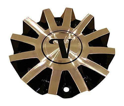 Velocity Black Machined Silver Wheel Rim Center Cap CS420-1A25M/B CS420-IA25M/B - The Center Cap Store