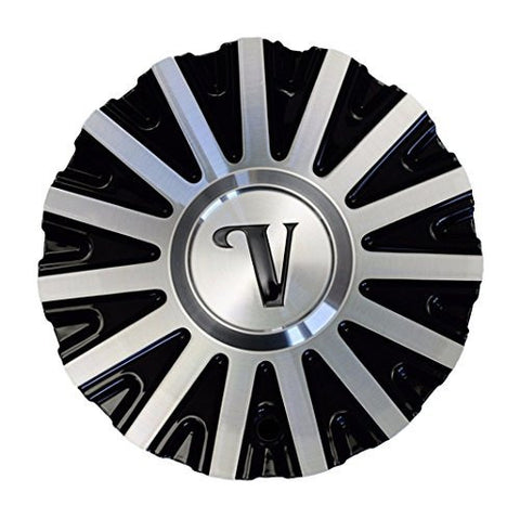 Velocity VW10 Black and Machined Center Cap CSVW10-1A Aluminum - The Center Cap Store