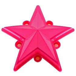 XD Series by KMC Wheels XDSTAR-PK-PK PINK XD SERIES COLORED REPLACEMENT STAR FOR ROCKSTAR CAPS (5 PACK)