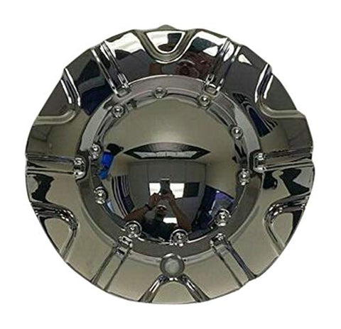 Akuza 504 Spur Chrome Wheel Rim Center Cap EMR0504-TRUCK-CAP LG0603-42 No Logo - The Center Cap Store