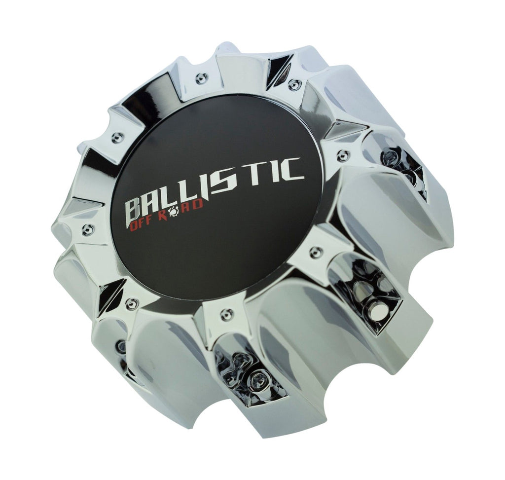 Ballistic Offroad Wheels CAP-WX05-165.1-170-8H Chrome Center Cap Fits 8x165 8x170 8x180 - The Center Cap Store