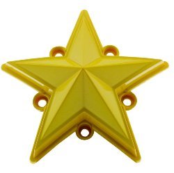 XDSTAR-YL-PK YELLOW XD SERIES COLORED REPLACEMENT STAR FOR ROCKSTAR CAPS (5 PACK)