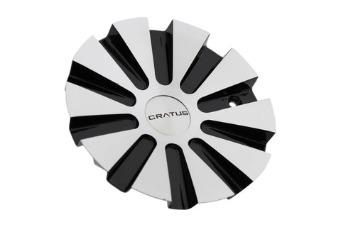 Cratus Wheels CR008 Gloss Black Center Cap CR008GBM - The Center Cap Store