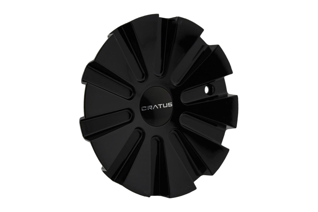 Cratus Wheels CR008GB CR008 Gloss Black Center Cap - The Center Cap Store
