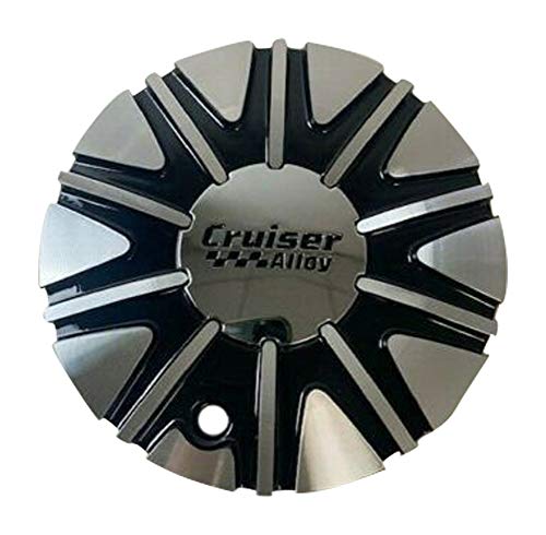 Cruiser Alloy Wheels 6008L176-BAL Chrome and Black Wheel Center Cap - The Center Cap Store