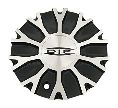 DIP Wheels C10D99B C-356-1 102932295-CAP Black and Machined Center Cap - The Center Cap Store