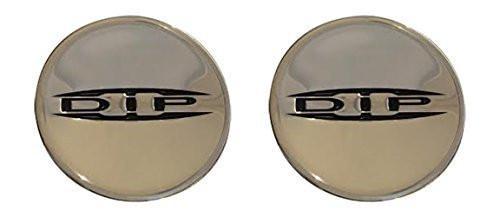 DIP Wheels Replacement Center Cap Logo Stickers 2 9/16 or 66MM 2 Pack - The Center Cap Store