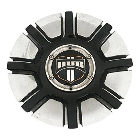 DUB Wheels M-664/665/666-1 USED Chrome and Black Center Cap - The Center Cap Store