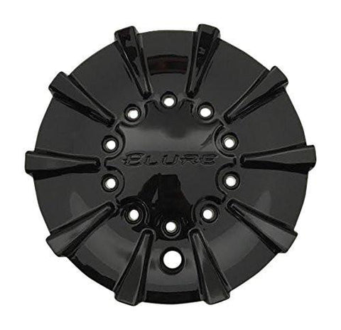 Elure Wheels CS337-D2P SJ712-04 Black Wheel Center Cap - The Center Cap Store