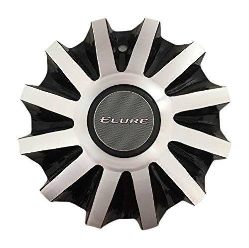 Elure Wheels CSB19-A1A Black and Machined Center Cap - The Center Cap Store