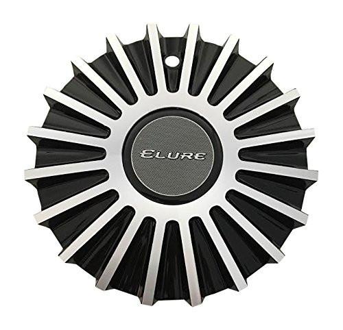 Elure Wheels CSVW11-A1A Black and Machined Center Cap - The Center Cap Store