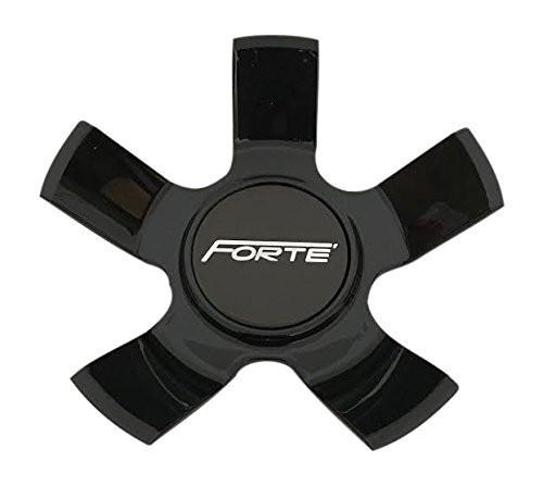 Forte Wheels 12632085F-2 Black Wheel Center Cap - The Center Cap Store
